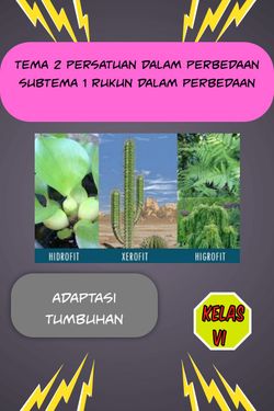 Book Creator Adaptasi Tumbuhan