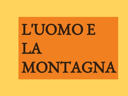 Book Creator L UOMO E LA MONTAGNA