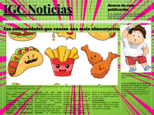 Book Creator Las Enfermedades Que Causan Una Mala Alimentaci N