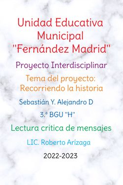 Book Creator PROYECTO INTERDISCIPLINARIO