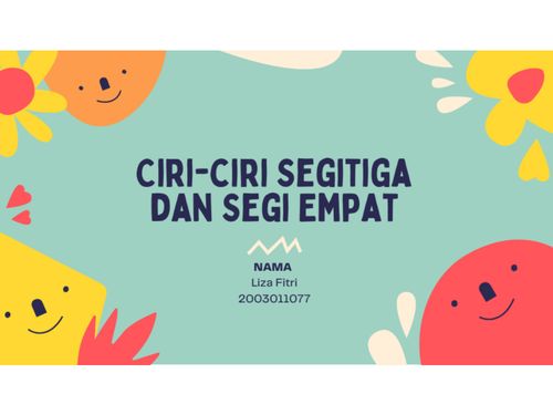 Book Creator Ciri Ciri Segitiga Dan Segi Empat