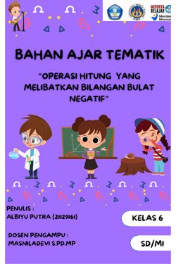 Book Creator Operasi Hitung Yang Melibatkan Bilangan Bulat Negatif