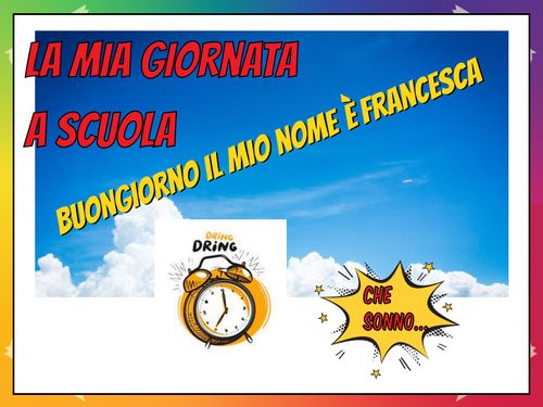 Book Creator La Mia Giornata A Scuola