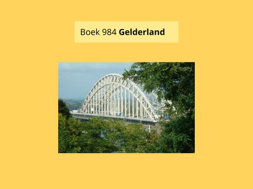 Book Creator Boek 984 PROVINCIES GELDERLAND