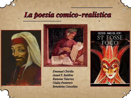 Book Creator La Poesia Comico Realistica