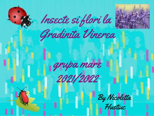 Book Creator Insecte Si Flori La Gradinita