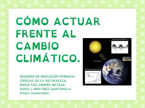 Book Creator C Mo Actuar Frente Al Cambio Clim Tico