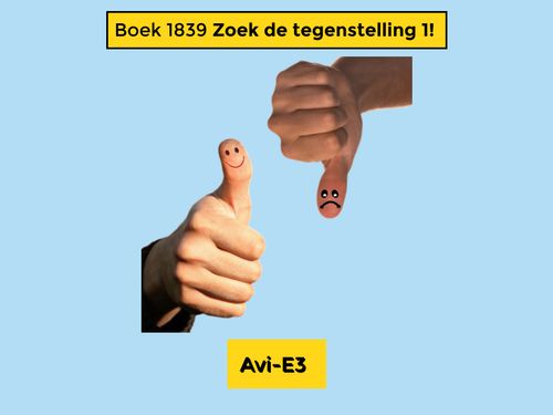 Book Creator Boek Zoek De Tegenstelling