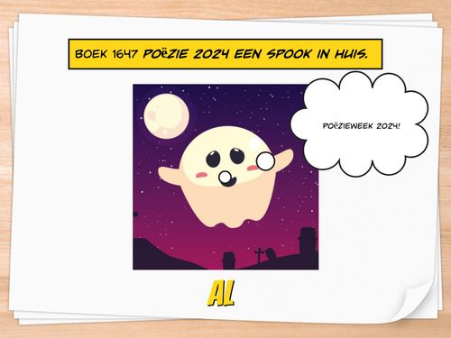 Book Creator Boek 1647 Poëzie 2024 een spook in huis