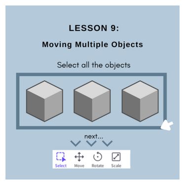 Book Creator Lesson Moving Multiple Objects