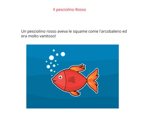 Book Creator Il Pesciolino Rosso