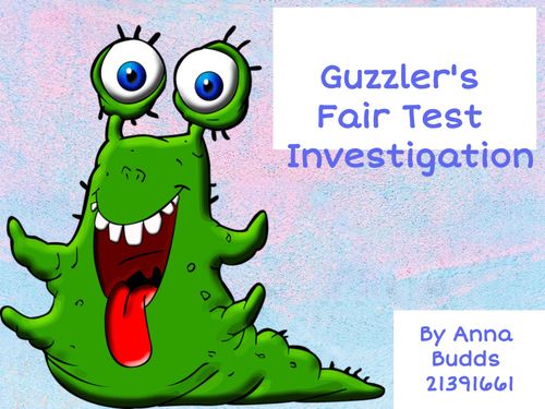 Book Creator | Guzzler's Fair Test Investigation