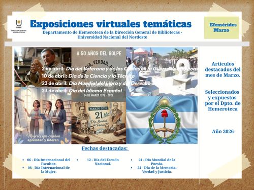 Efemérides - Marzo 2026