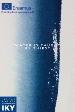 Water is taught by thirst
