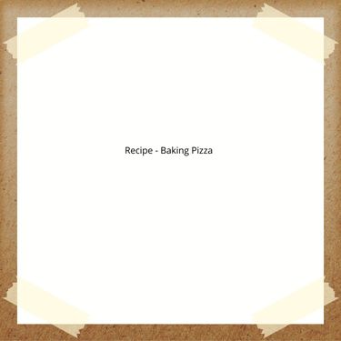 Recipe - baking pizza