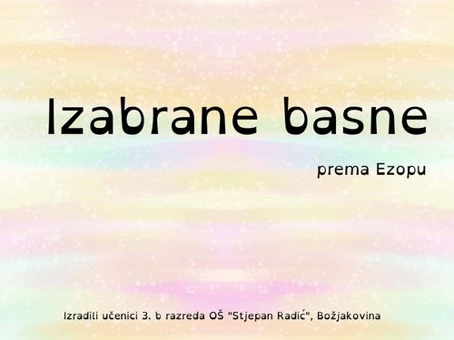 Izabrane basne