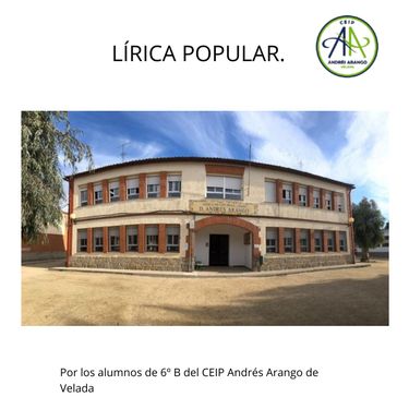 LÍRICA POPULAR.
