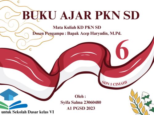 Book Creator Buku Ajar PKN SD Kelas 6