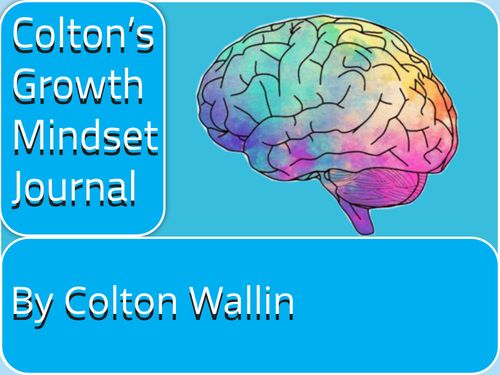 Coltons Growth Mindset Journal