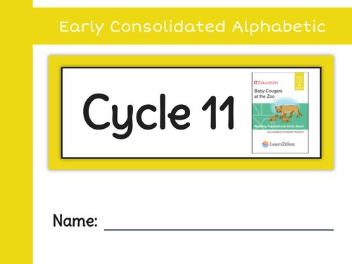 Book Creator | Early Consolidated Alphabetic- Cycle 11