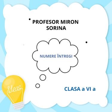 NUMERE ÎNTREGI