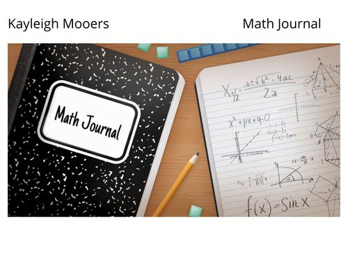 Book Creator | Kayleigh's Math Journal