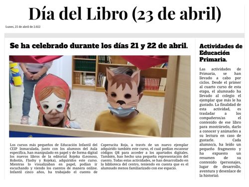 Día del Libro 2.022