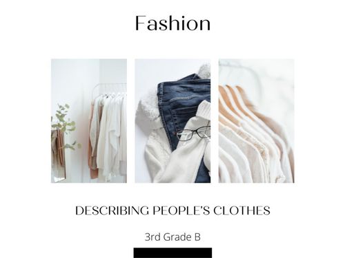 Book Creator | FASHION - 3B