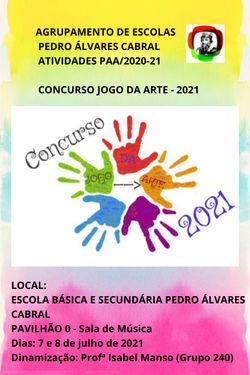 ATIVIDADES PAA - CONCURSO JOGO DA ARTE 2020/21