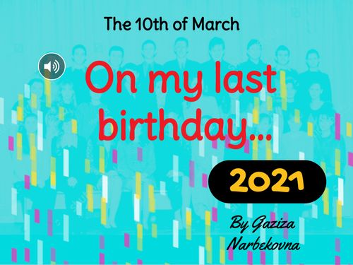 Book Creator | 76 / G3 / On my last birthday...