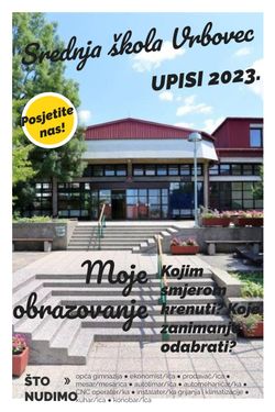 Brošura Srednje škole Vrbovec