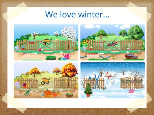 We love winter...