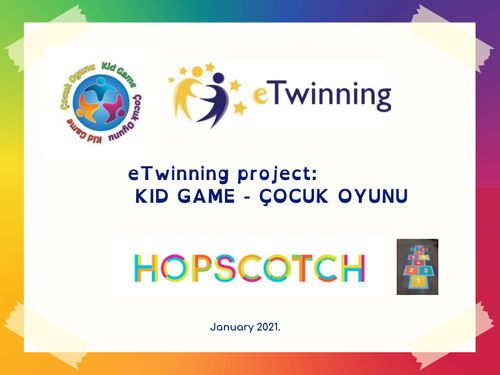 eTwinning project Kid game-Playing hopscotch