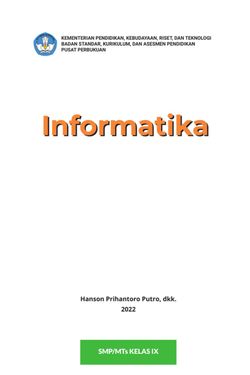 Book Creator | Buku Siswa Informatika