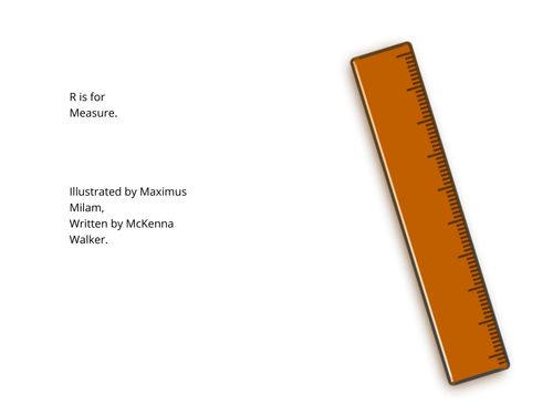 Book Creator | M is for Ruler