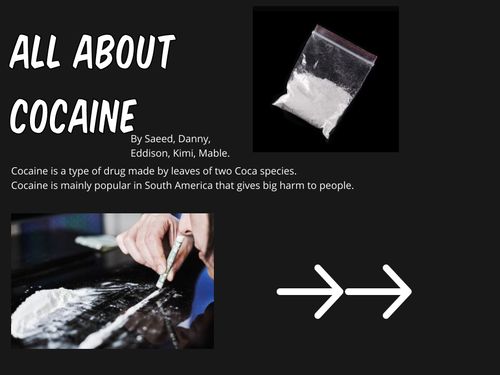 Book Creator | All About Cocaine