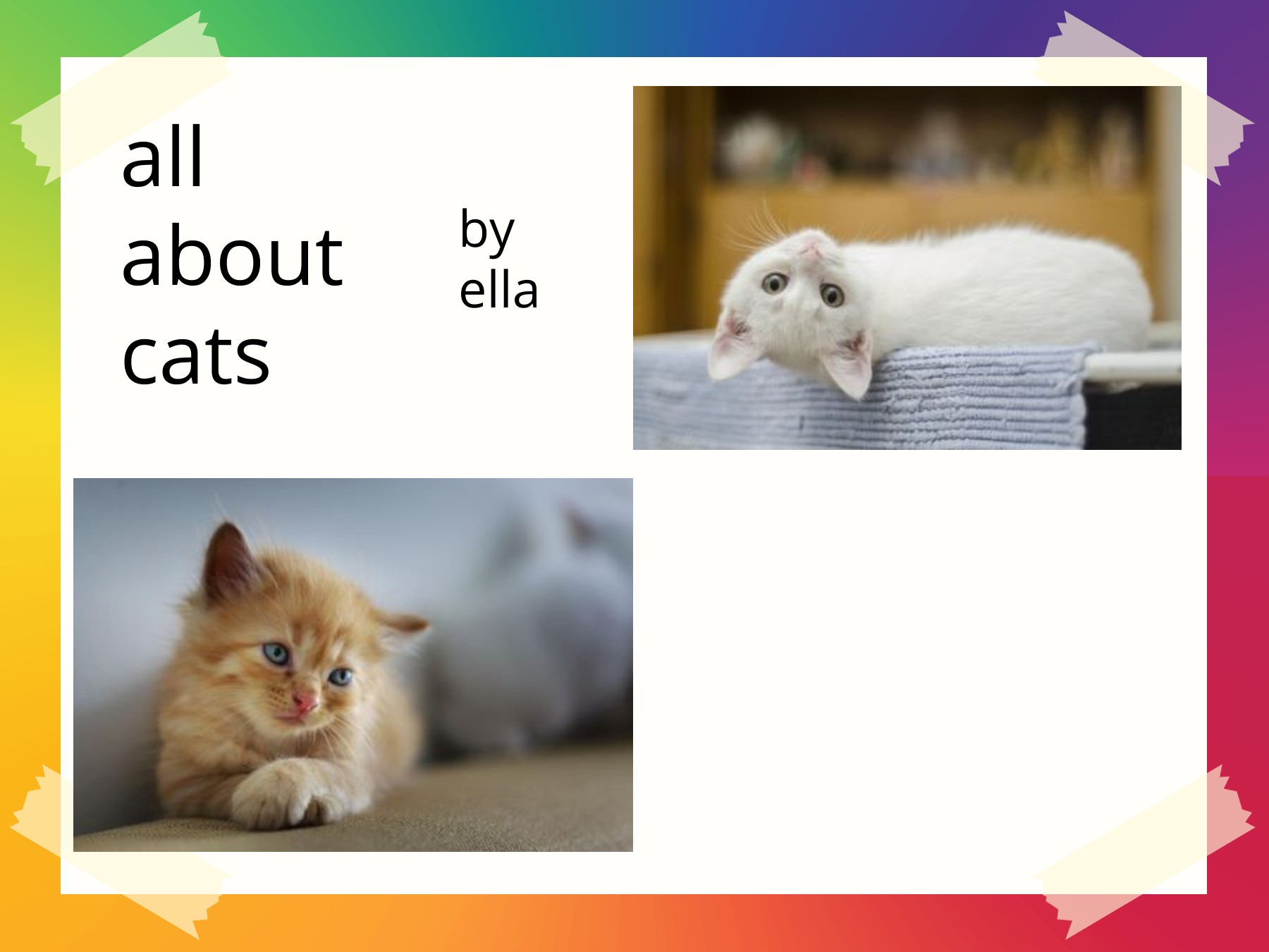 Book Creator - All about cats