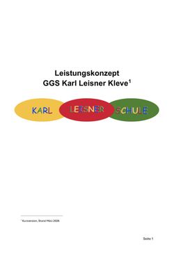 Leistungskonzept der Karl-Leisner-Schule