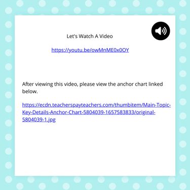 Book Creator | Exploring Key Details In A Text