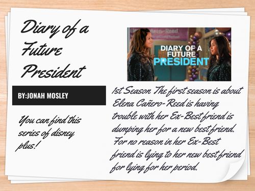 Book Creator | Diary of a Future President