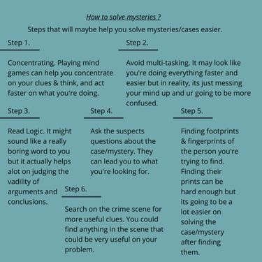 Book Creator | How to solve mysteries