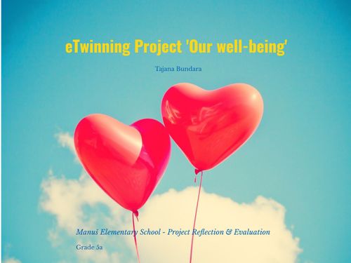 eTwinning project 'Our well-being'