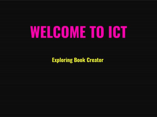 Book Creator | ICT Theme 3 Week 1 : Using Book Creator