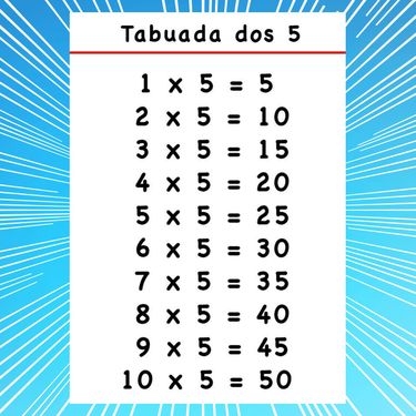 Tabuada do 1 ao 10 Parte 5