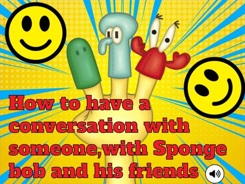 online conversations with Sponge bob and his friends