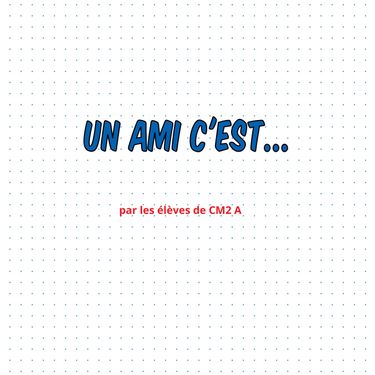 Un ami c'est...