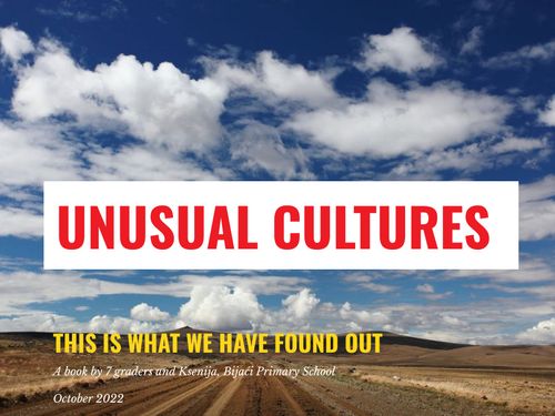 (copy) Unusual cultures