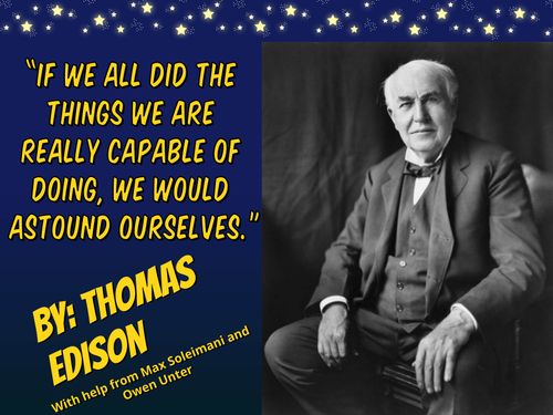 Book Creator | Max and Owen: Thomas Edison