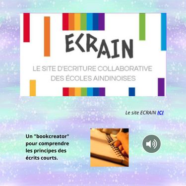 Apports didactiques pour le projet ECRAIN