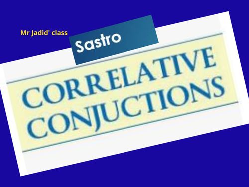 Book Creator | correlative conjunction